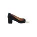 J.Crew Factory Store Heels: Black Color Block Shoes - Women's Size 8 1/2