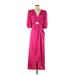Express Cocktail Dress - Wrap: Pink Dresses - New - Women's Size Small
