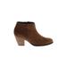 Ecco Ankle Boots: Brown Shoes - Women's Size 7