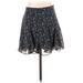 Dress Forum Casual Skirt: Blue Floral Bottoms - Women's Size Small