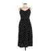 Old Navy Casual Dress - Midi: Black Polka Dots Dresses - Women's Size Medium