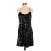 Express Cocktail Dress - Mini: Black Stars Dresses - Women's Size Small