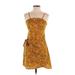 Shein Casual Dress - Mini: Yellow Tortoise Dresses - Women's Size Small