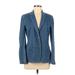 J. McLaughlin Blazer Jacket: Blue Jackets & Outerwear - Women's Size Medium