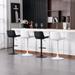 Adjustable Swivel Metal Bar Stool Set of 2 - N/A