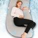 Pregnancy Pillow, Full Body Maternity Pillow for Pregnant Women, 63 inch Comfort U Shaped Pillow with Removable Washable Cover