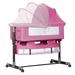 Baby Bassinet, Baby Basinet Bedside Sleeper, Easy to Fold Portable Crib Side Bassinet 2023new Style Girl/boy bassinets