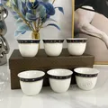 Neue 6 Stück urkish Espresso tasse Keramik Tasse Set schwarzer Tee Kaffee Küche Party Getränke