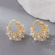 Shang zhihua geometrisches Design Sinn stilvolle Perle Persönlichkeit Ohrringe für Frauen