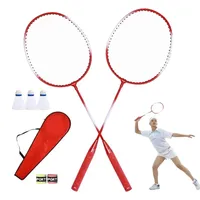 Badminton schläger tragbare 2-Spieler-Badmintonschläger Set Indoor Badminton Set Sporta us rüstung