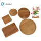 Bambus Tablett Holz Untertasse Blumentopf Tablett Tasse Pad Untersetzer Platte Küche dekorative