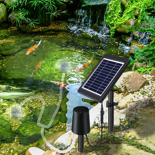Solar Teich be lüfter Aquarium Luftpumpe mit 3 einstellbaren Modi Solar Aquarium Sauerstoff be