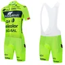 Fluor Yellow Cycling Jersey GLASSDRIVE Team Bike Maillot Jersey Shorts Suit Men 20D Road Ropa Bicycl