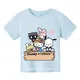 Hello Kitty-T-shirt à manches courtes pour enfants dessin animé streetwear pull bébé garçon