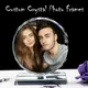 Cadre photo en forme de cercle de verre cristal personnalisé gratuit album photo personnalisé
