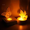 Moule creux en silicone pour bougeoir oiseau de la paix bricolage gypse papillon 3D ci-après
