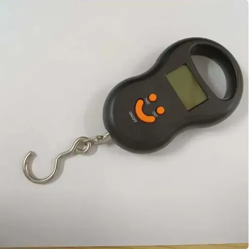 Balance suspendue électronique noire 50Kg/10g, numérique LCD, rétro-éclairage, poids de pêche,
