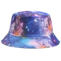 Chapeau de pêche réversible unisexe casquettes Bob Graffiti Hip Hop Creative ciel étoilé 3D aught