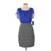 En Focus Studio Casual Dress: Blue Houndstooth Dresses - New - Women's Size 4
