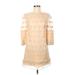 Tibi Casual Dress: Ivory Jacquard Dresses - Women's Size 6