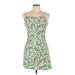 Zara Casual Dress - Mini: Green Tropical Dresses - New - Women's Size Large