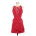 BCBGMAXAZRIA Cocktail Dress: Red Dresses - Women's Size 0