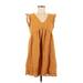 Knox Rose Casual Dress: Orange Dresses - Women's Size Small