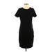 MICHAEL Michael Kors Casual Dress - Sweater Dress: Black Solid Dresses - Women's Size Medium