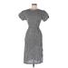 OAK + FORT Casual Dress: Black Plaid Dresses - Women's Size Medium