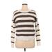 Sonoma Goods for Life Pullover Sweater: Brown Stripes Tops - Women's Size X-Large