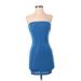 Princess Polly Cocktail Dress - Mini: Blue Dresses - New - Women's Size 4