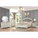 New Classic Bianello 6-Piece Vintage Ivory King Bedroom Set (Bed, Dresser w/ Mirror, Chest, 2 Nightstands) Upholstered, in Brown | Wayfair