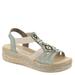 Rieker Regina 21 - Womens Euro 38 US 7 - 7.5 Green Sandal Medium