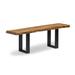 Union Rustic Ains Wood Bench Solid + Manufactured Wood in Black/Brown | 18 H x 48 W x 14 D in | Wayfair 675534E6976F4FF4A0626E69E11D4478