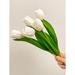 Primrue Tulip Artificial Flowers, Fake Flower Arrangement, Living Room Decor, Floral Art Ornament, Dining Table Vase Greenery Bouquet | Wayfair