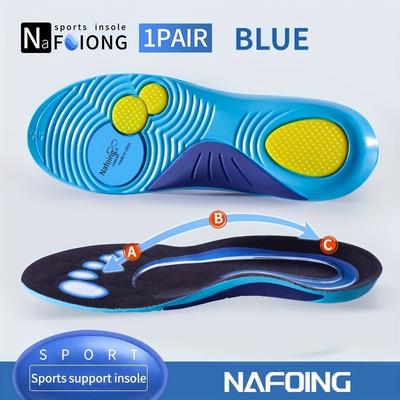 TEMU 1pair Sport Insoles For Feet, Unisex Eva Breathable Shock-absorbing Insoles For Running