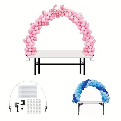Adjustable Table Balloon Arch And Column Stand Kit - 63 Inches - Water Fillable Base - Perfect For Weddings, Baby Showers, Birthday Parties - Easy To Set Up And Use