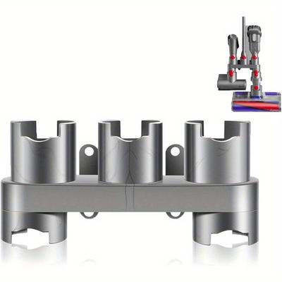 TEMU 1pc Attachment Bracket V7 V8 V10 V11 V15 Vacuum Cleaner Attachment Bracket Extension Base Wall Mount Compatible, Grey Image