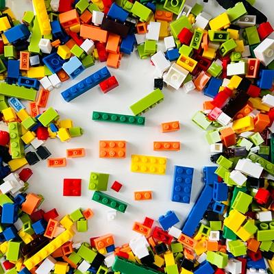 1000pcs Random Colors Kids Educational Assembly Building Blocks, Kindergarten Early Educational Toys, Diy Small Particle Splicing Building Blocks, Thanksgiving/christmas Gifts, Gifts For Boys Girls
