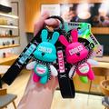 1pc Easter Hip Hop Rabbit Keychain Unisex Rabbit Year Key Chain Pendant Rabbit Backpack Key Chain Pendant Couple Key Chain