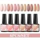 6pcs/set Uv Gel Nail Art Polish Pinkish Nude Glitter Soak Off Manicure Nail Gel Varnish For Women
