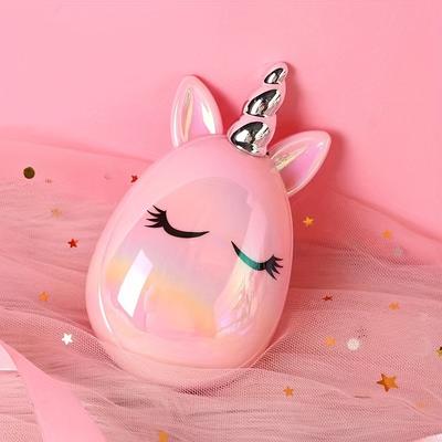 TEMU 1pc Cute Unicorn Shaped Hair Brush, Scalp Massage Hair Comb, Portable Detangling Hair Styling Tool For All Hair Types Image
