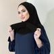 Solid Color Instant Hijab Elastic Back Snap Head Wraps Casual Convenient Pullover Wrap For Women