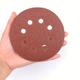 10pcs 5 Red Sanding Discs - 8 Hole Flocking Sanding Sheets For Polishing & Brushing