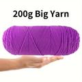 1pc 200g 100% Acrylic Yarn Big Roll Knitting Crochet Yarn For Crocheting And Knitting Scarf Sweater Shawl Throw Blanket Pet Toys