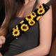 1pc Sunflower Print Car Seat Belt Cover, Soft Safety Seatbelt Shoulder Pad Shoulder Protector For Auto Cars Accessories