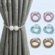 2pcs Creative Curtain Buckles, Curtain Faux Pearl Magnetic Buckles, Curtain Tieback Curtain Ropes, And Curtain Accessories