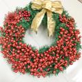 10 Pcs Of Christmas Decorations Gold Powder Ball Christmas Tree Garland Rattan Simulated Berries Christmas Home Decoration