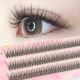 Natural Fishtail Individual Eyelash Extensions - Handmade Soft False Eyelashes For A Professional Makeup Look - 8-12mm Fake Lashes
