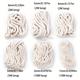 White Twisted Rope Macrame Fabric Cord Twine String For Diy Craft Gift Knitting Christmas Wedding Decorate Threads 1/2/3/4/5/6mm
